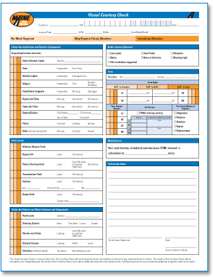 courtesy check form