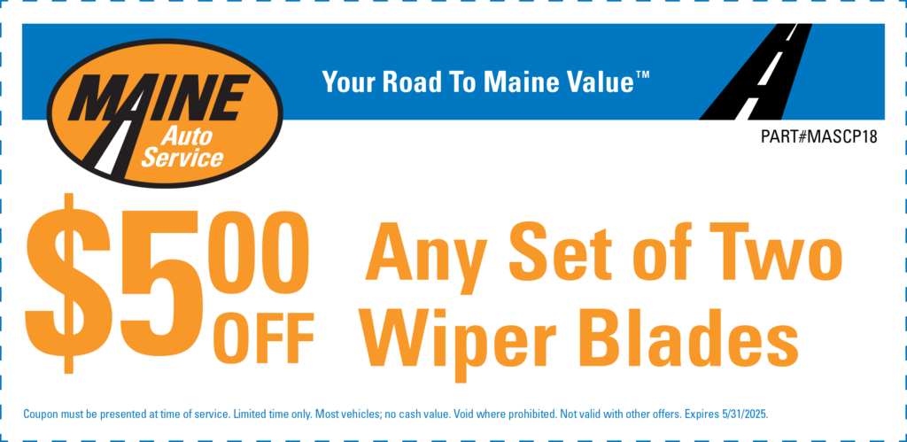 MASCP19-$5.00 off any set of two wiper blades