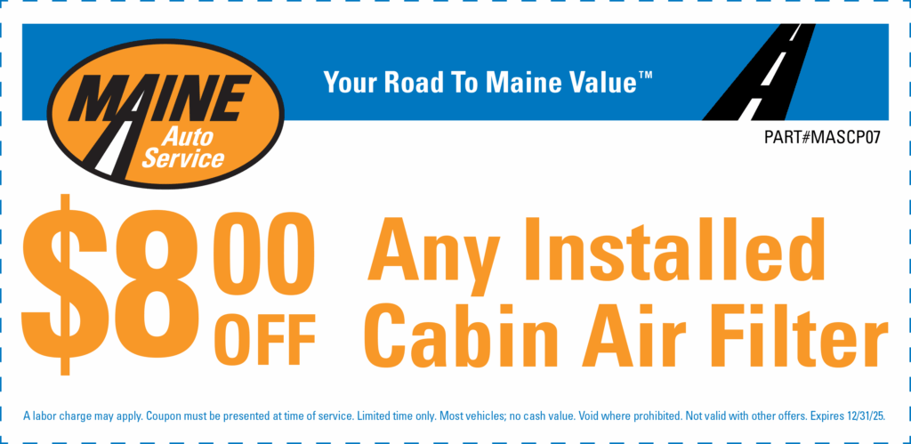 $8 off Cabin Air Filter - 12/31/2025