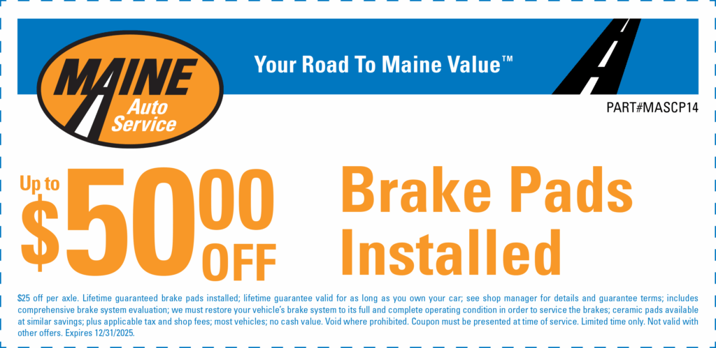 $50 off Brakes - 12/31/2025